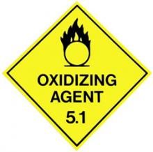 Signs - Hazardous Sign - 5.1 Oxidzing Agent