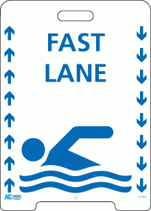 Signs - Fast Lane Pavement A-Frame Sign
