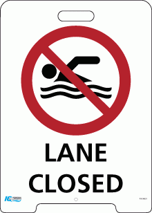 Signs - Lane Closed Pavement A-Frame Sign