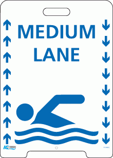 Signs - Medium Lane Pavement A-Frame Sign