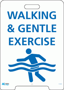 Signs - Walking Gentle Exercise Pavement A-Frame Sign