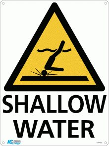 Signs - Shallow Water Warning Sign