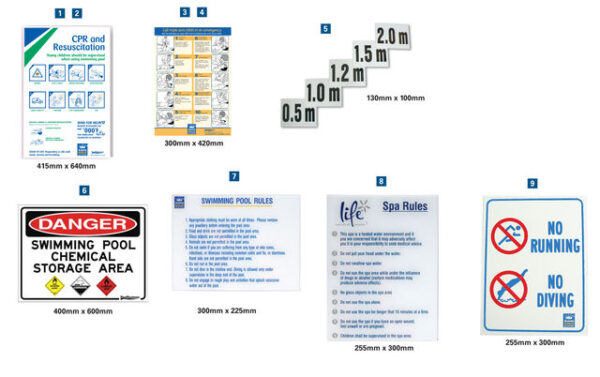 New Pool CPR Signs