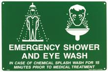Signs - Emergency Shower & Eye Wash Sign