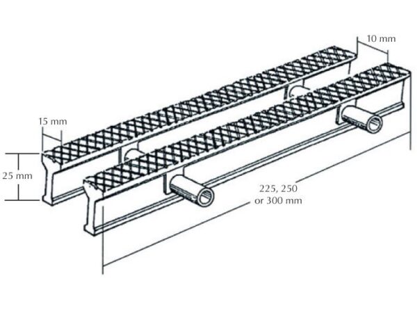 Wave Drain Grate Diagram - Aquachem