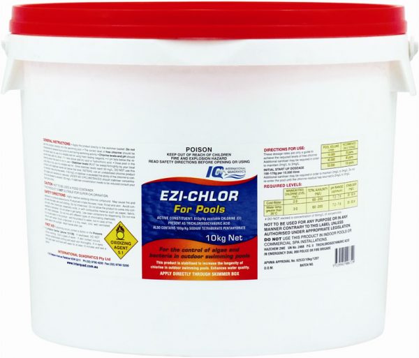 iq-ezi-chlor-granular-chlorine-10kg - Aquachem