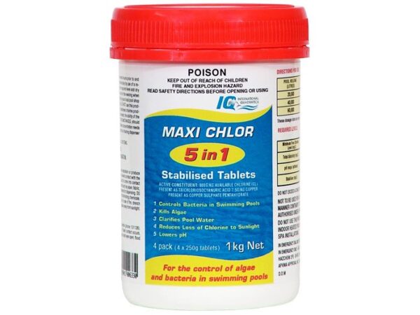 IQ-Maxi-Chlor-5-in-1-Stabilised-Tablets-1kg - Aquachem