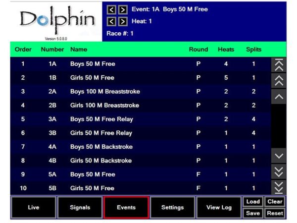 Wireless Swim Timing Software Events - Aquachem