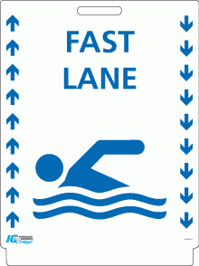 Fast Lane Pavement Sign - Aquachem