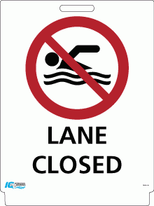 Lane Closed Pavement Sign - Aquachem