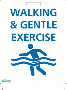 Walking & Gentle Exercise Pavement Sign - Aquachem