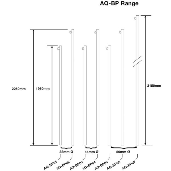 AQUEAS Backstroke Post Dimension - Aquachem