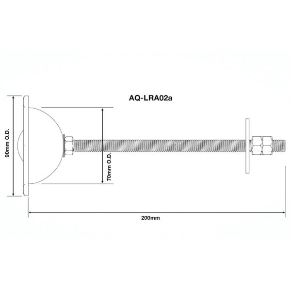 AQUEAS Lane Rope Rod Dimensions - Aquachem