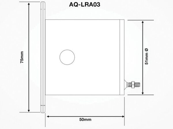 AQUEAS Lane Rope Square Plate Anchor Dimensions AQ-LRA03 - Aquachem