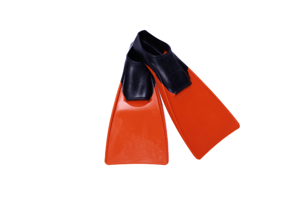 VICI Rubber Swimming Fins (orange) - Long Blade