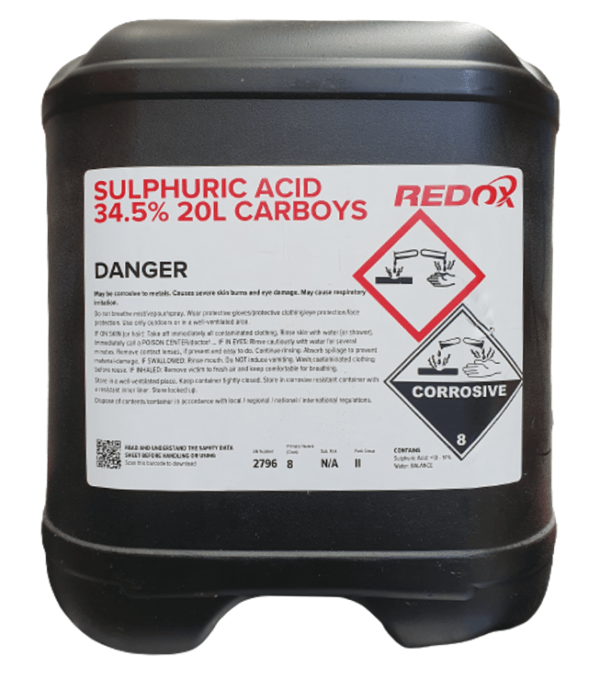 Sulphuric Acid 20ltr 34%